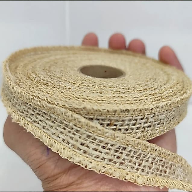 Fita De Juta Natural Decorativa 2cm  -artesanato Lembrancinha Decoração