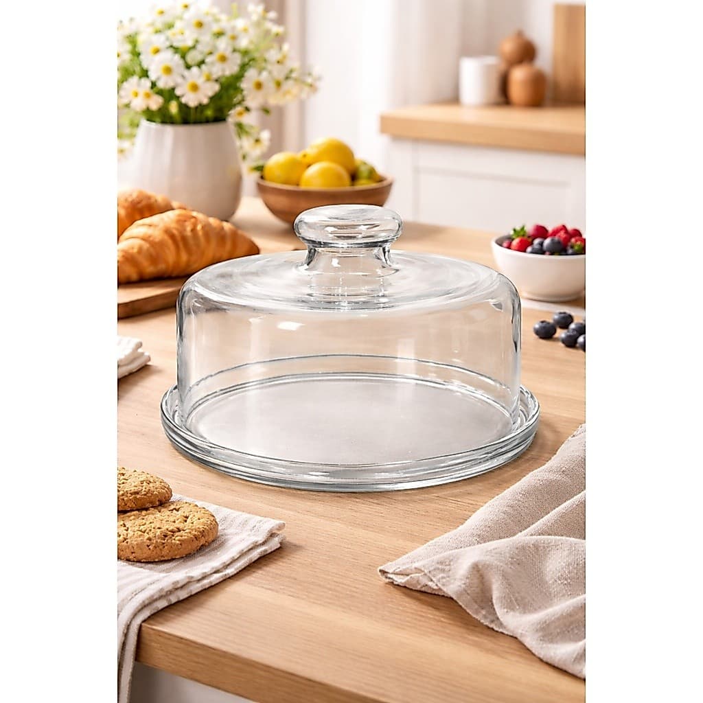 Queijeira De Vidro Com Tampa - Elegancia e praticidade