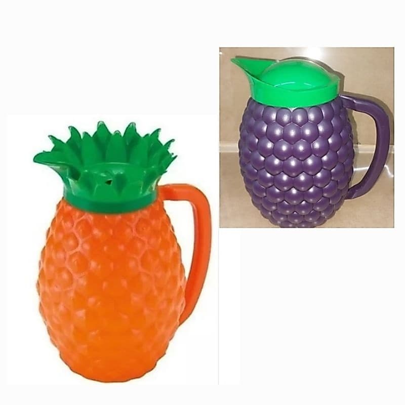 kit Jarra Abacaxi + Jarra Uva 1,5 L  Para Suco Ou Água