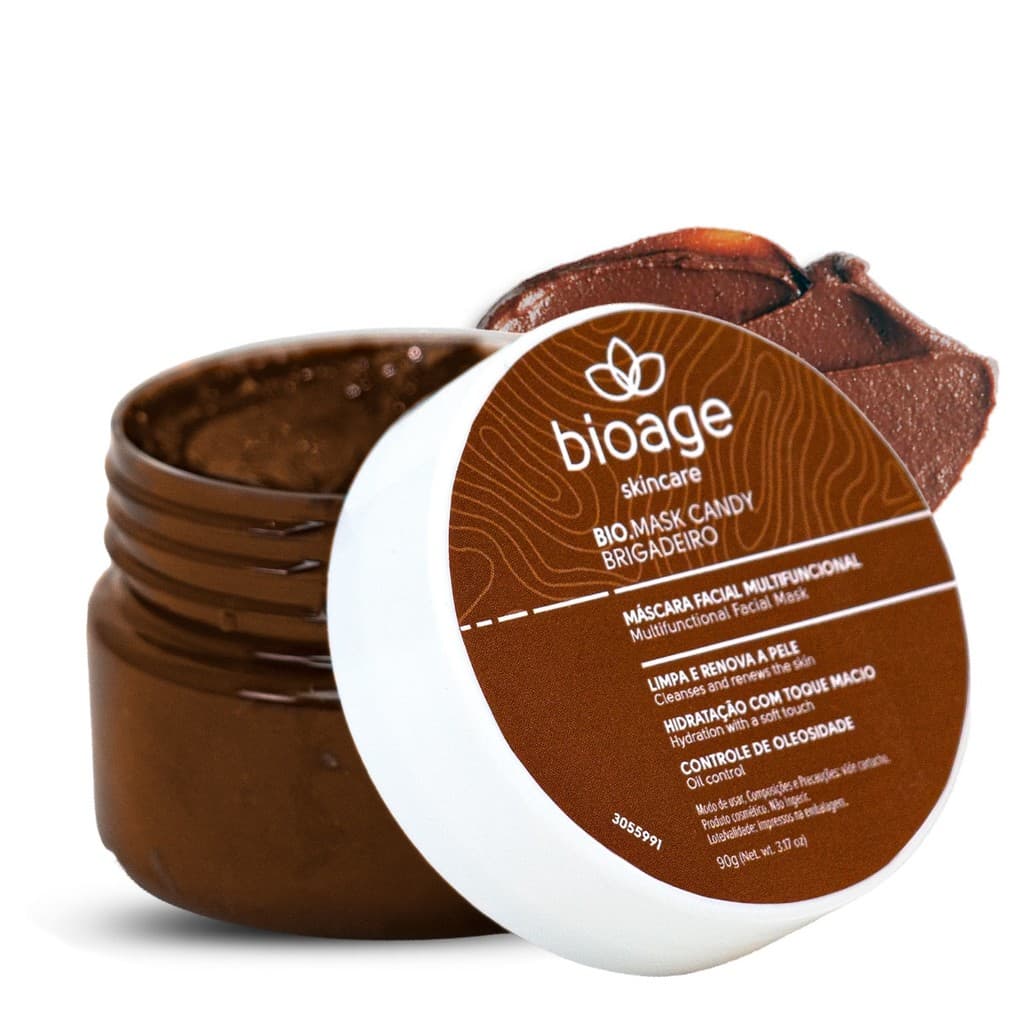 Máscara Facial Bioage Bio-Mask Candy Brigadeiro 90g - Dermocosméticos Profissionais Hidratação e Nutrição Fit