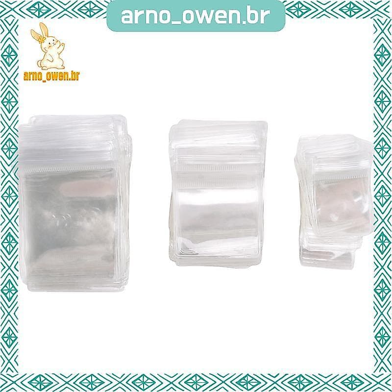 [arno_owen.br] 150 Unidades De 3 Tamanhos , Bolsas Transparentes Para Brincos À Prova D'água , Bolsa De Armazenamento Re