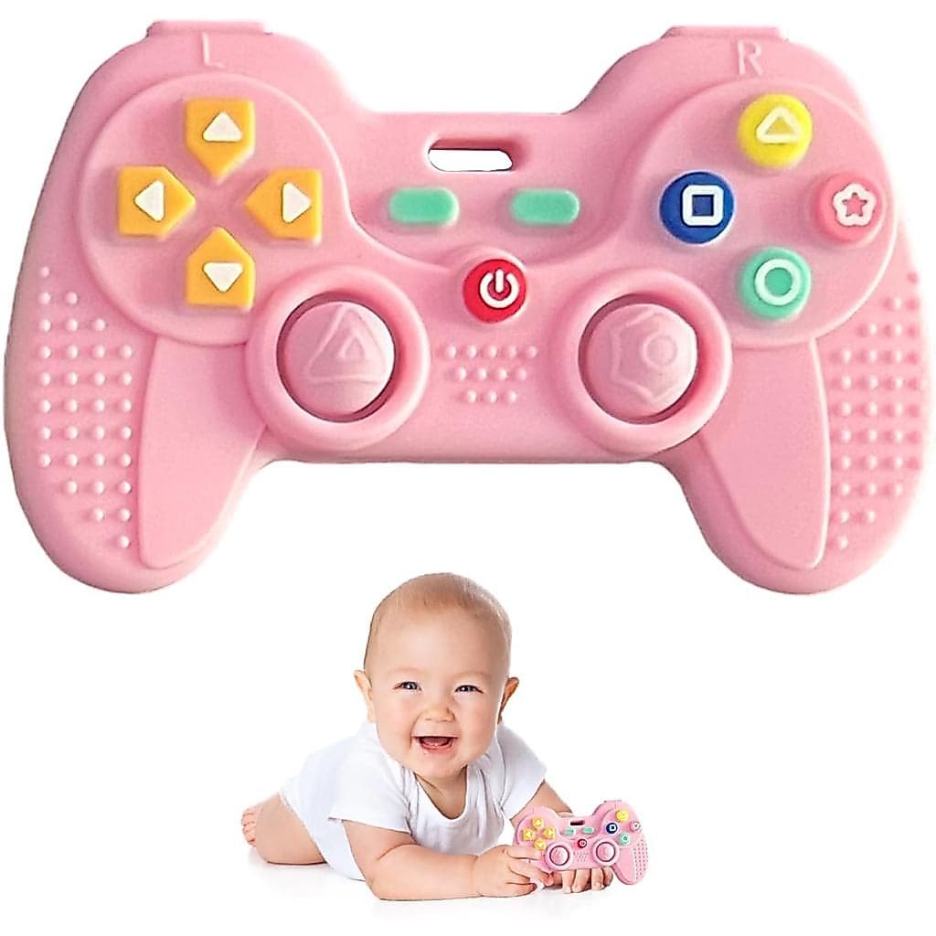 Brinquedos de Silicone para Dentição de Bebês de 0 a 6 Meses, Mordedores para Bebês de 6 a 12 Meses, Mordedor em Forma d