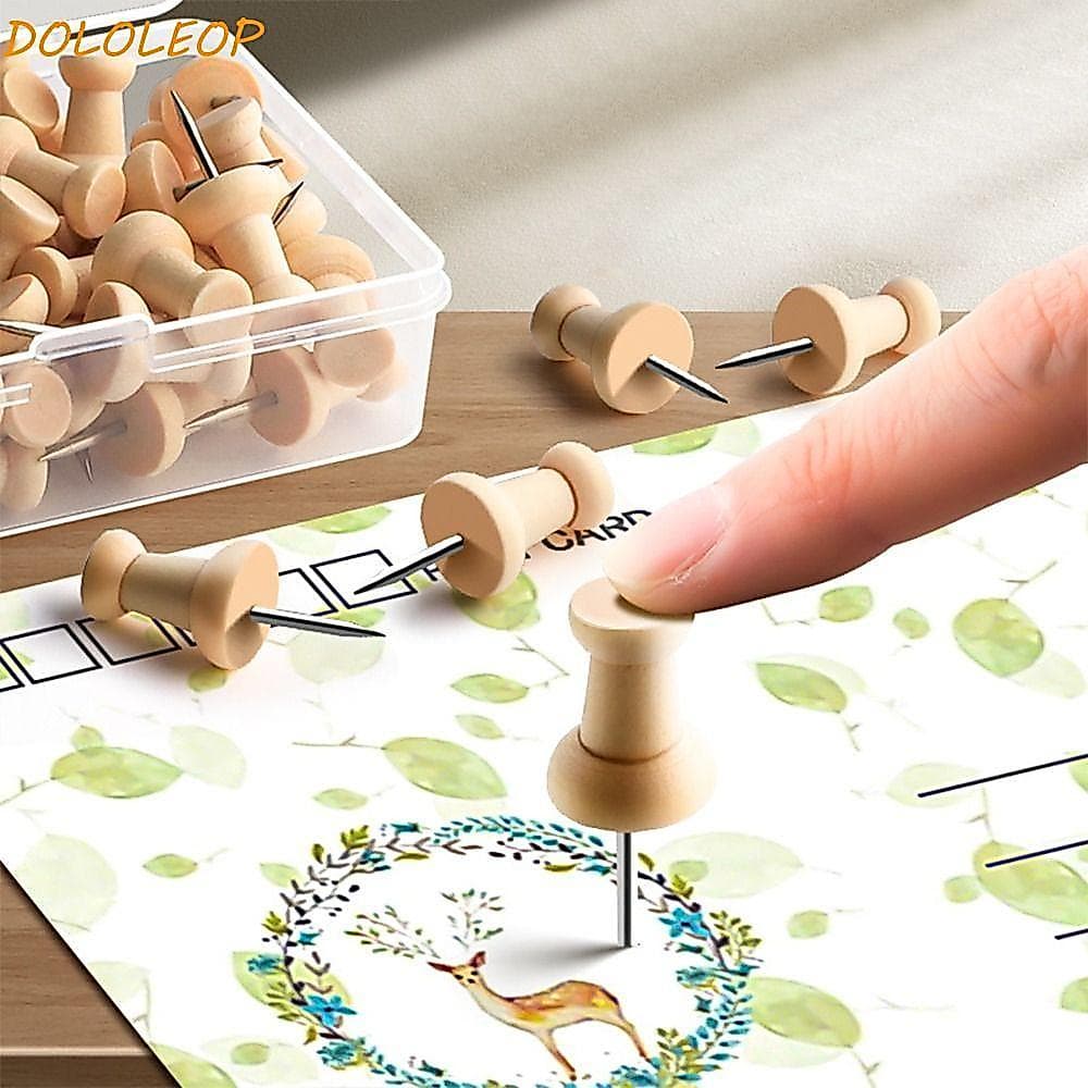 50 Pçs Pushpin Percevejo , Placa De Cortiça Cartões De Parede Fotos Tachas Pinos , De Plástico Polegar
