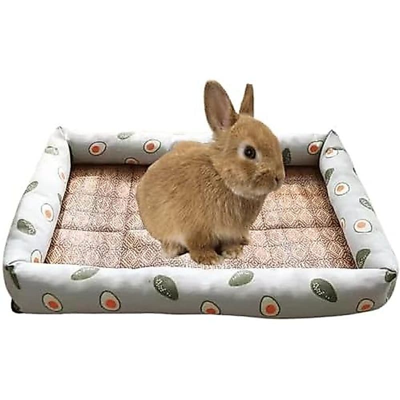 Almofada De Resfriamento Para Cama De Coelho , Tapete De Auto-Dormir De Animais De Estimação De Verão De Seda Gelada , F