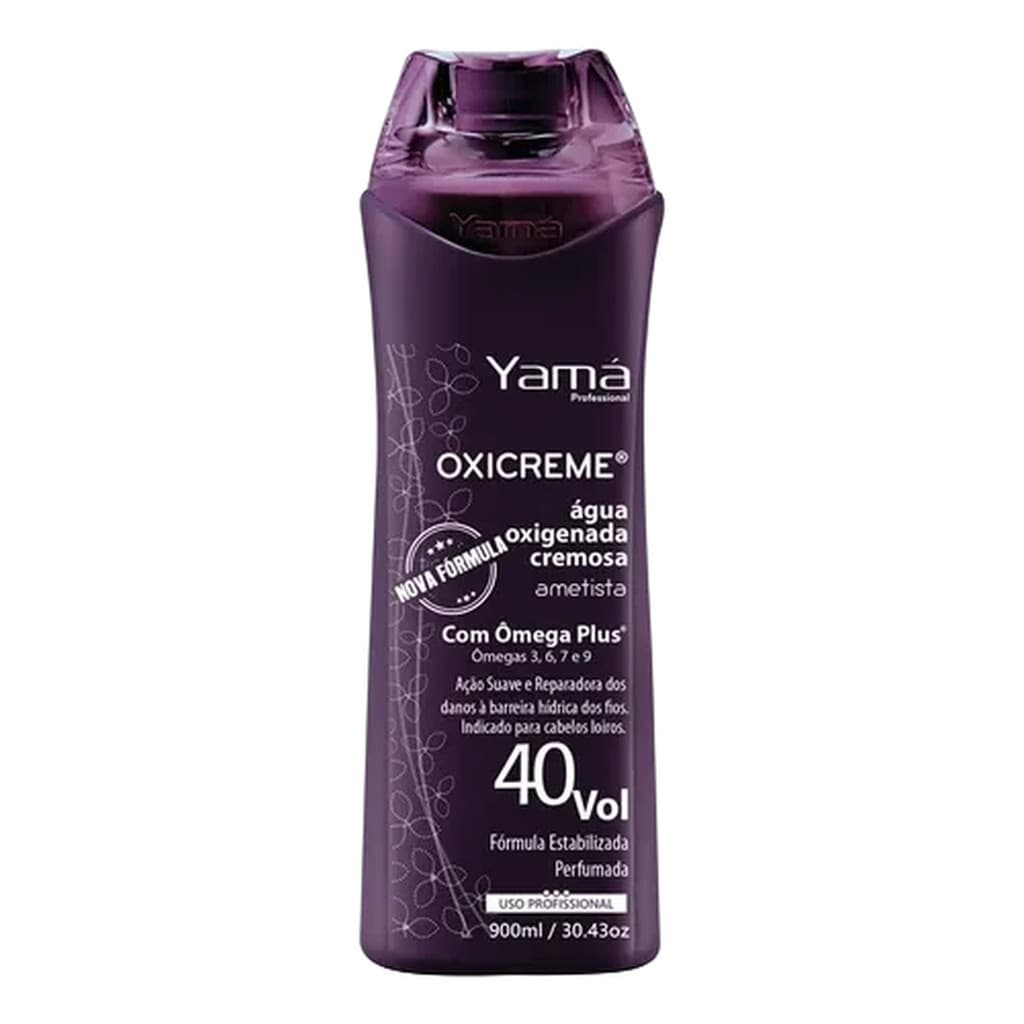 Água Oxigenada Creme Profissional Ametista 40 Vol Yamá 900ml 40 Volumenes