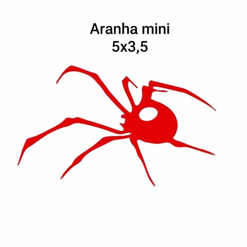 Adesivo aranha mini 5x3,5 para quadro de bike decorativo