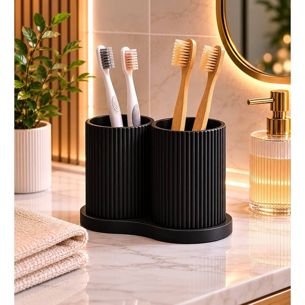 Porta Escova com Design Moderno e Minimalista para Banheiro