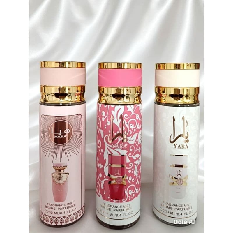body splash (névoa perfumada) da marca árabe