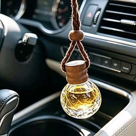 KIT  25 VIDRINHO BOLA TRABALHADO LUXO 10ML  P/AROMATIZADOR DE CARRO (ACOMPANHA 250ML ESSENCIA, FRAGANCIA VARIADA  )