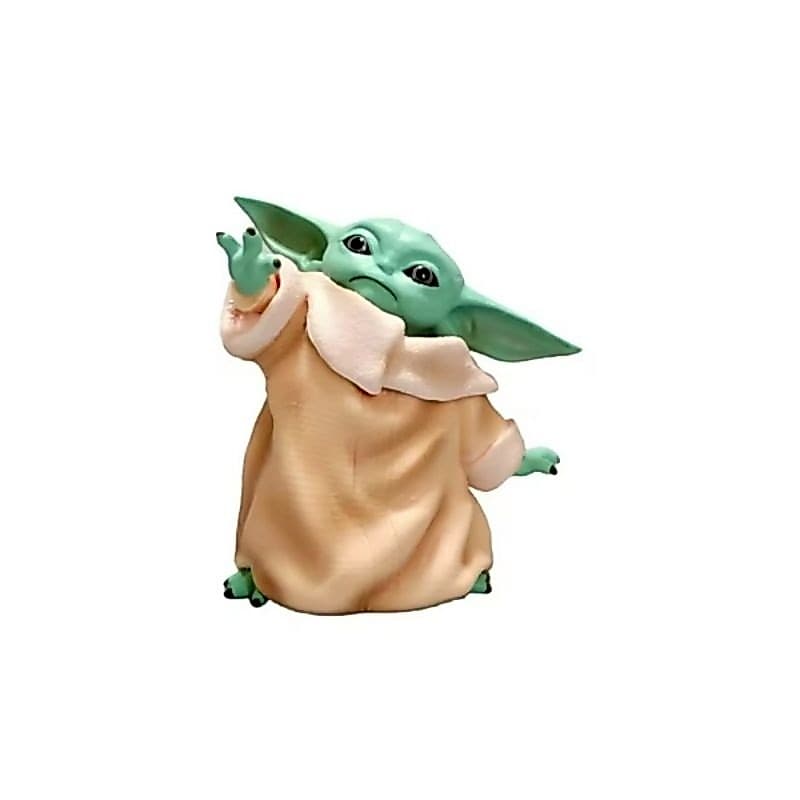 Baby Yoda Boneco Colecionável Com Motivos Do Star Wars / Mandalorian Para Decoração De Mesa