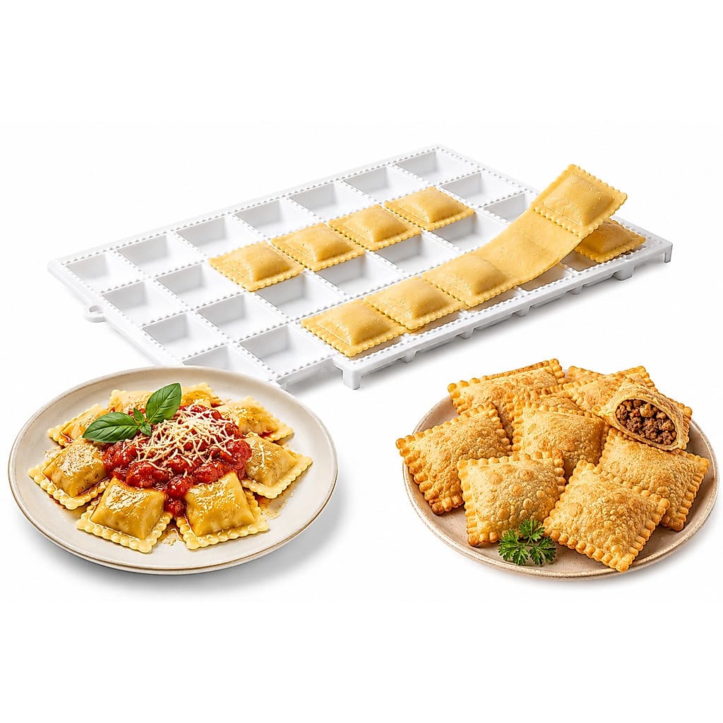 Forma Para Fazer Mini Pastel E Ravioli Recheado 24 Cavidades