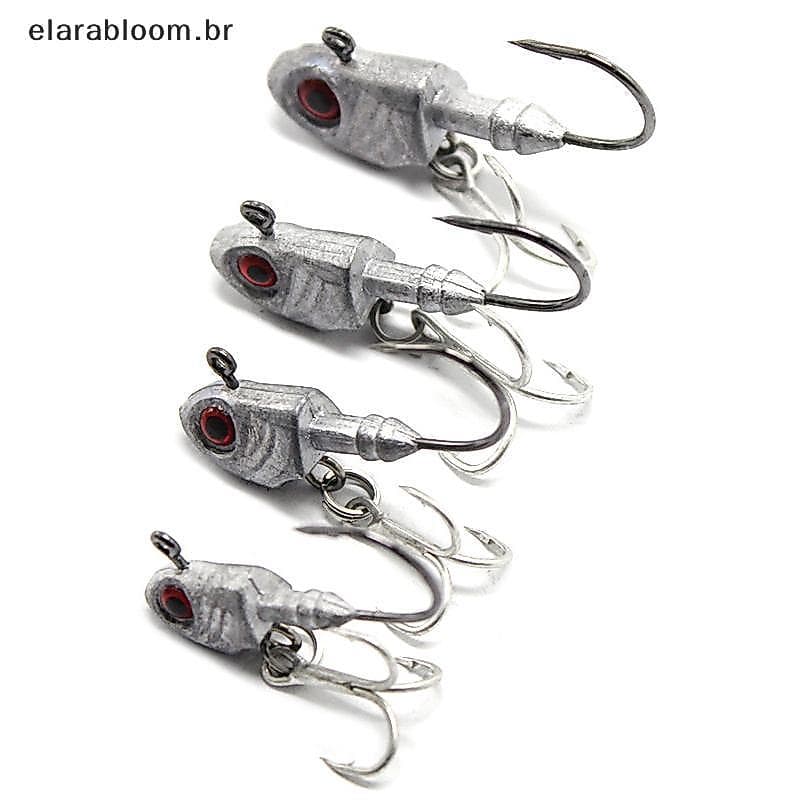 Gancho De Cabeça De Chumbo Tipo Peixe , 7G/10G/14G/20G , Simulação De Pesca Marítima , Isca Macia Com , Acessórios