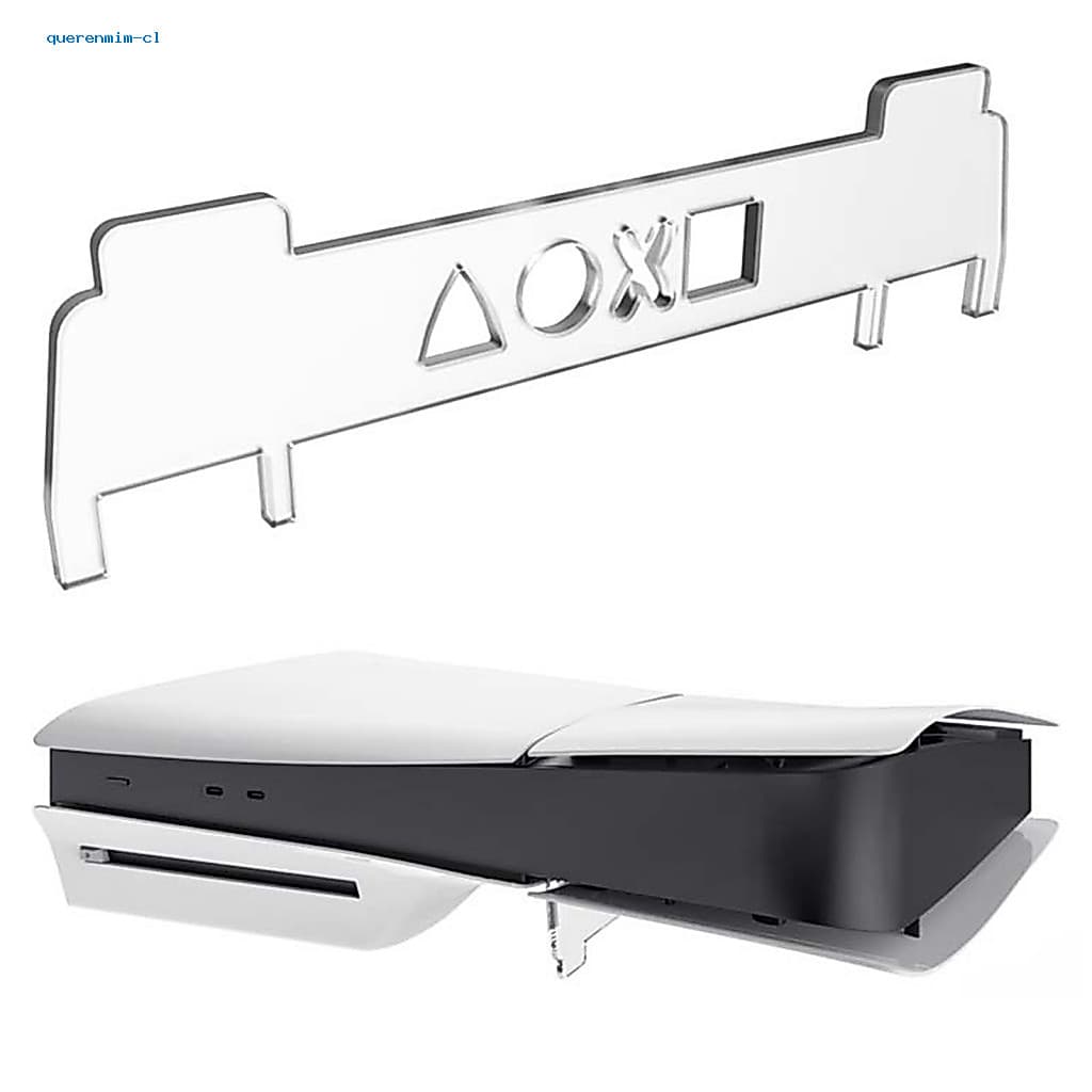 Console Stand Game for Ps5 Slim – Transparent Fixed Support Bracket with Smooth Edge Burr-free Host Storage Rack Durab