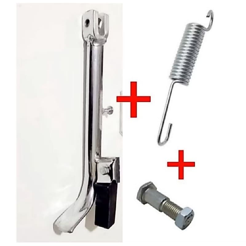 CAVALETE LATERAL CROMADO COM MOLA E PARAFUSO TITAN/FAN 125/150/160