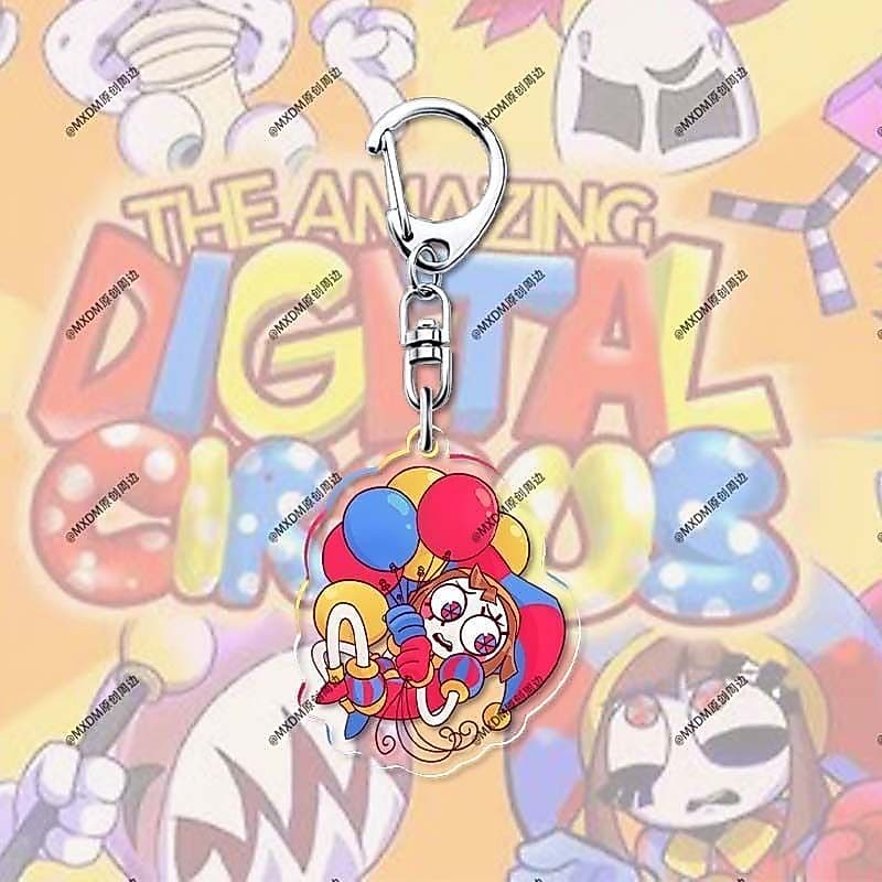 O Incrível Digital Circo Anime Chaveiro Pomni Ragatha Zooble Masculino Para Mulheres Figura Dos Desenhos Animados Acríli