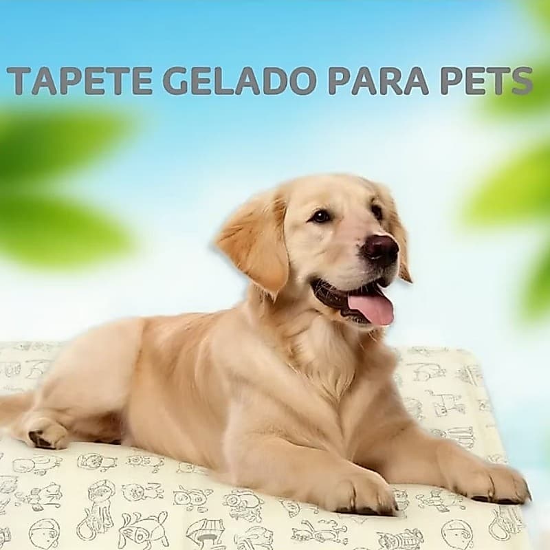 Tapete Gelado Para Pets Cachorro Gato Refrescante 3 Tamanhos