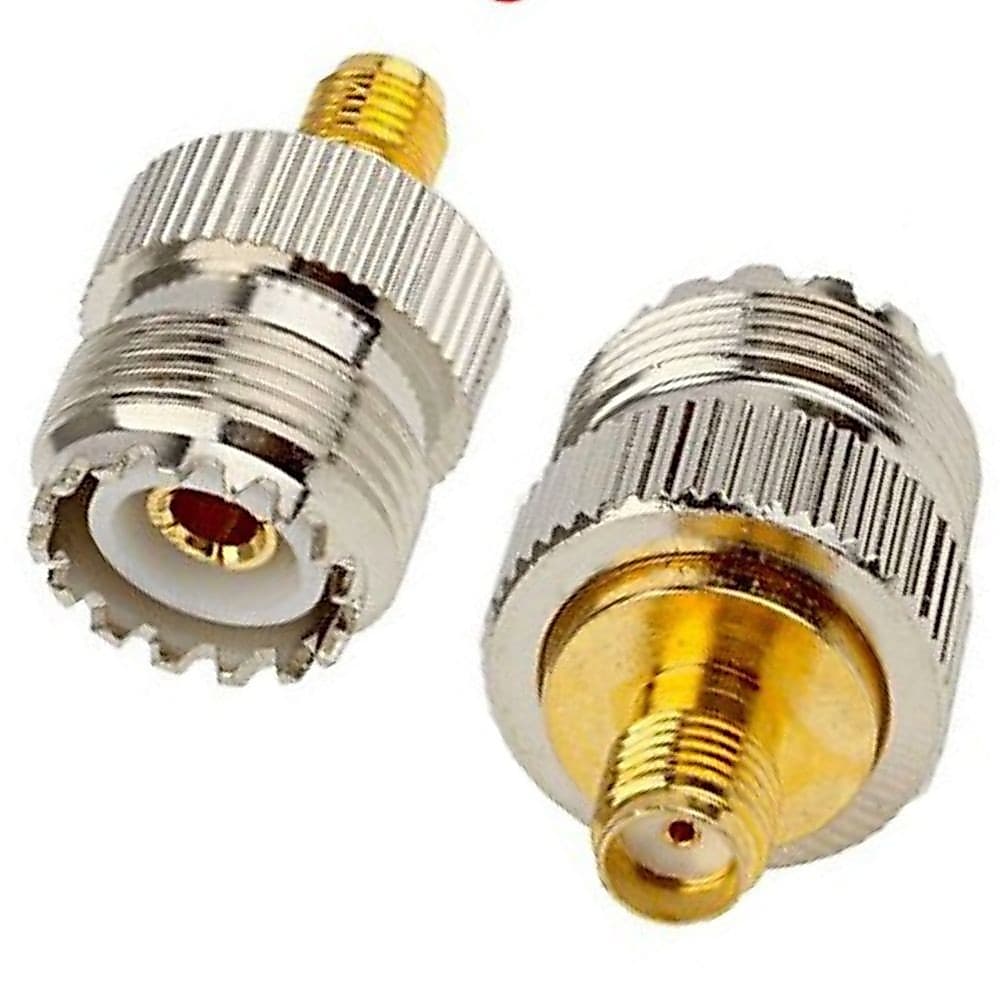 Adaptador Antena Rádio Baofeng Uhf Fêmea X Sma Fêmea So239 Uv-5r Uv-82 Uv-6r