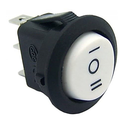 Kit 5 Peças - Chave Gangorra Redonda Branca 3 Posições Kcd1-106 6a