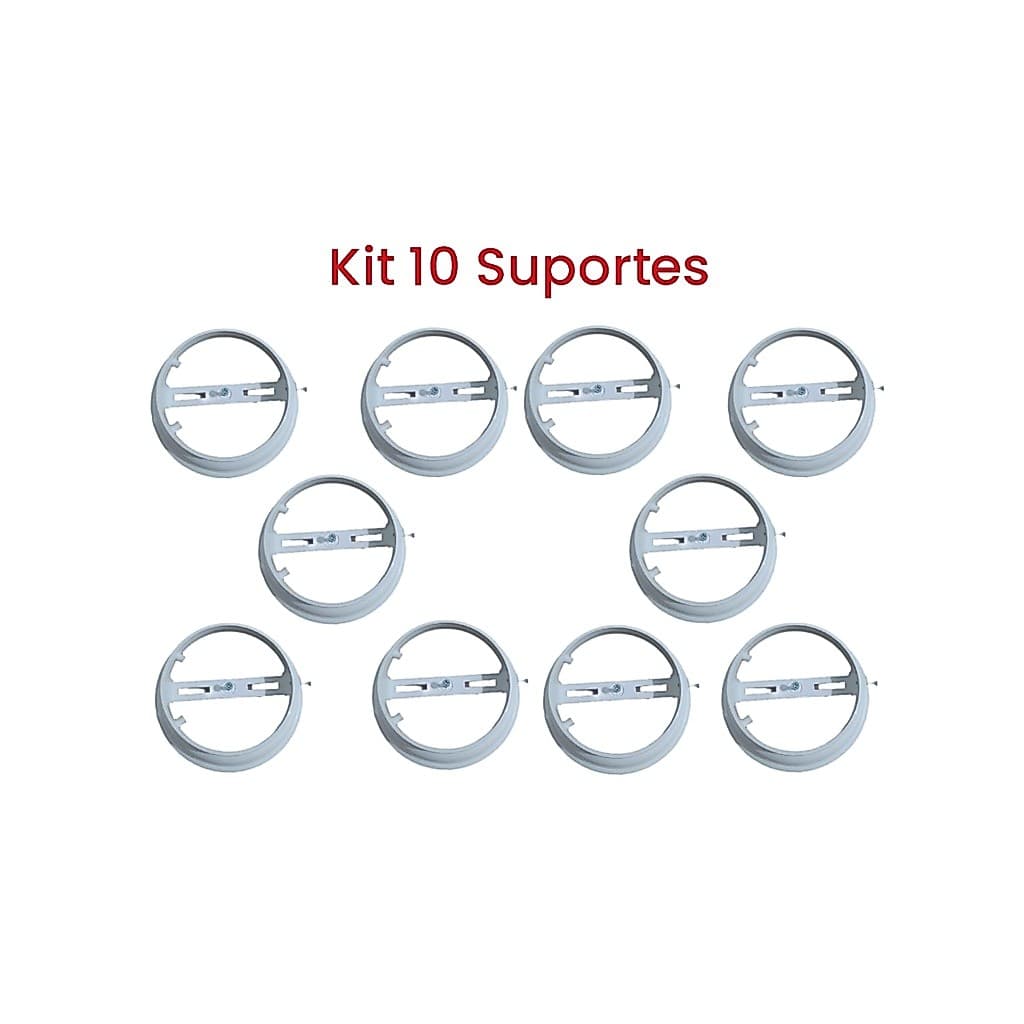 Kit 10 Plafonier Para Luminária Boca 10 Suporte de Luminária Globo Bola/ Pêra/ Escada