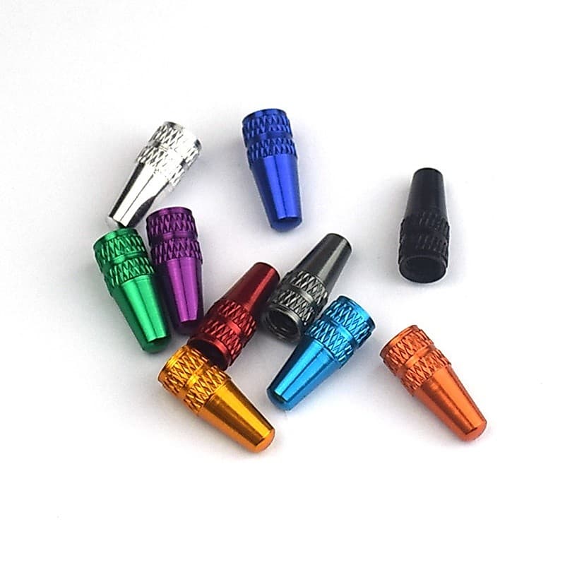 4Pcs Pneus De Bicicleta De Alumínio Liga MTB Corrida FV Tampa Da Válvula Francesa Presta AIR 6 Cores
