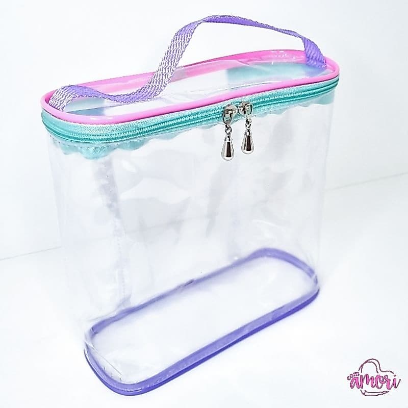 Necessaire Transparente Para Produtos de Skin Care Cosméticos Shampoozeira