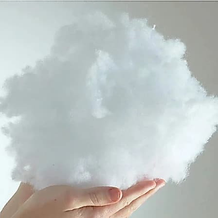 Enchimento Virgem Fibra de Silicone Antialérgico Para Almofadas, bichos de pelúcias entre outros itens