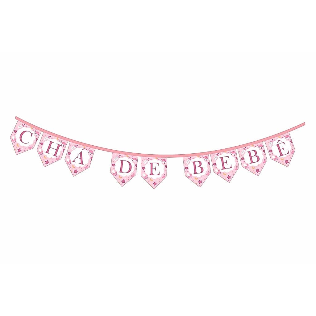 Varal de Festa Personalizado para Chá de Bebê | Menino e Menina | Papel Fotográfico