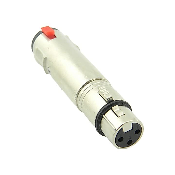 Plug Adaptador Xlr Fêmea X Jack P10 Fêmea Estéreo Com Trava