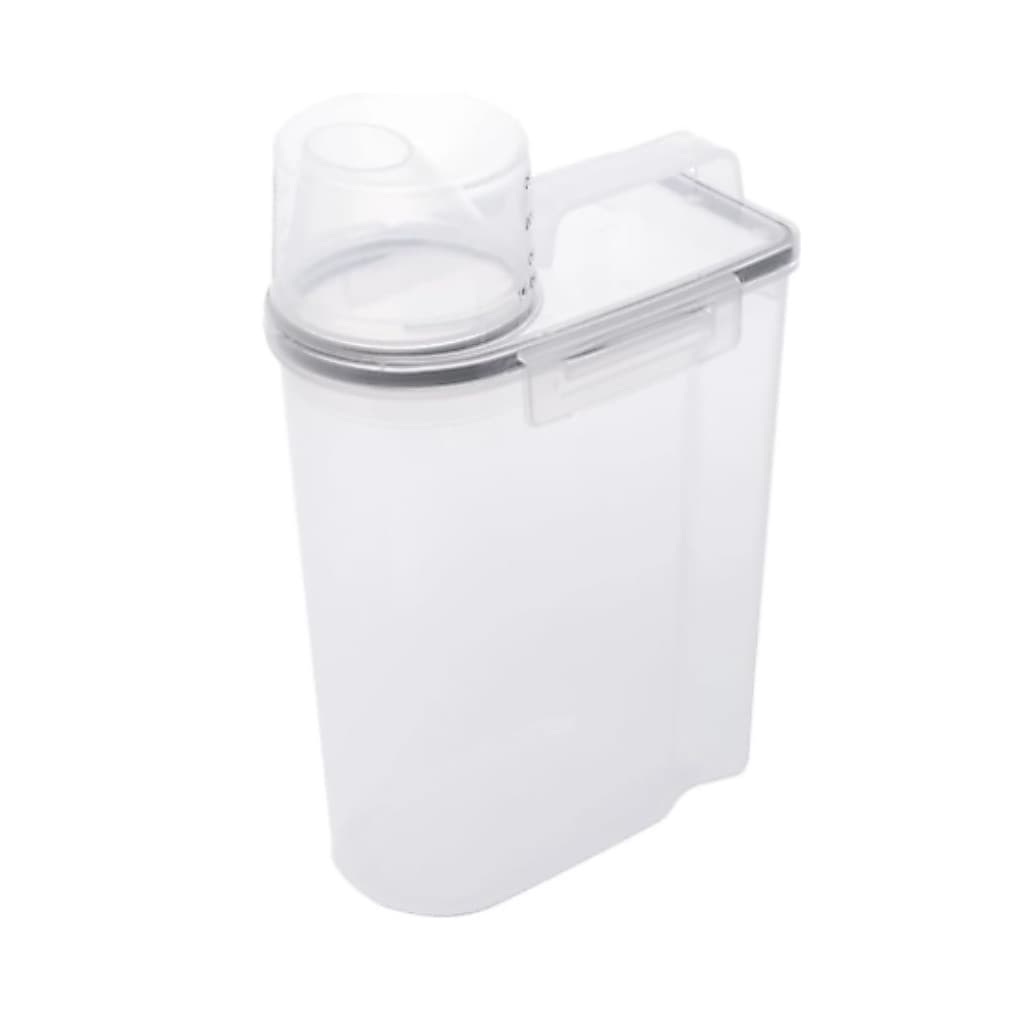 Pote para Armazenamento Lavanderia com Copo Medidor de Plástico 2,5L - Lyor