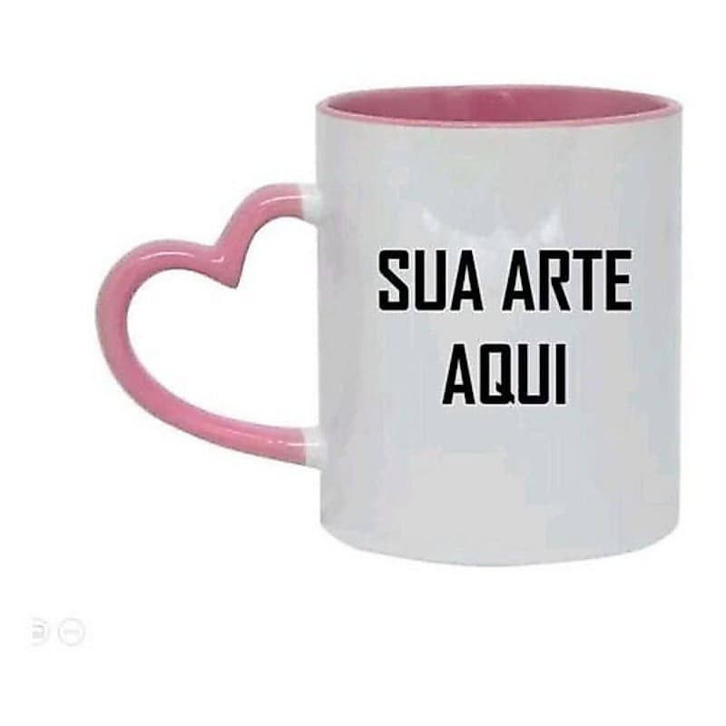 CANECA ALÇA DE CORAÇÃO (FAZEMOS SUA ARTE)