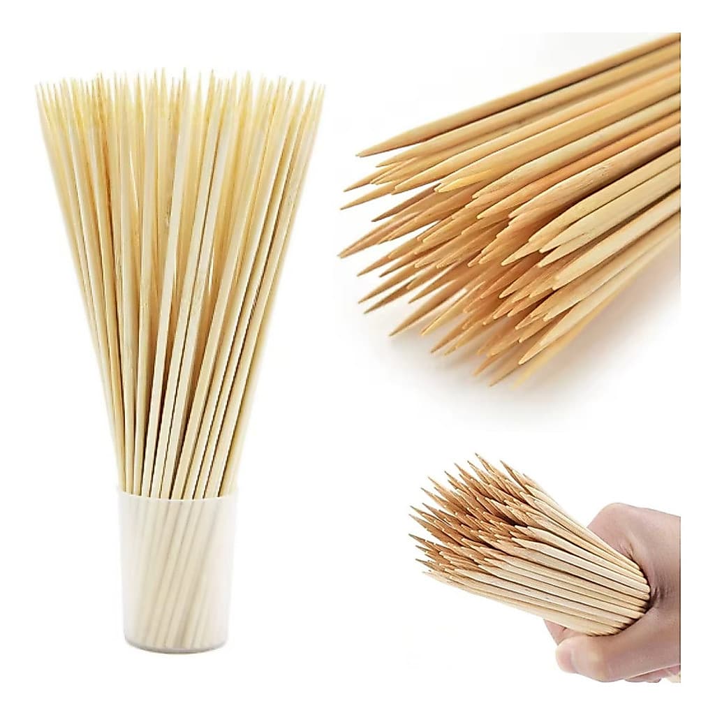 Espeto Bambu Churrasco Espetinho Palito 30cm C/1500 Unidades