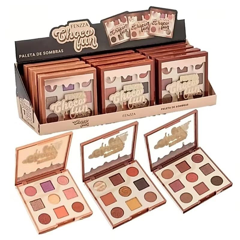 paleta de sombras Fenzza choco fun maquiagem