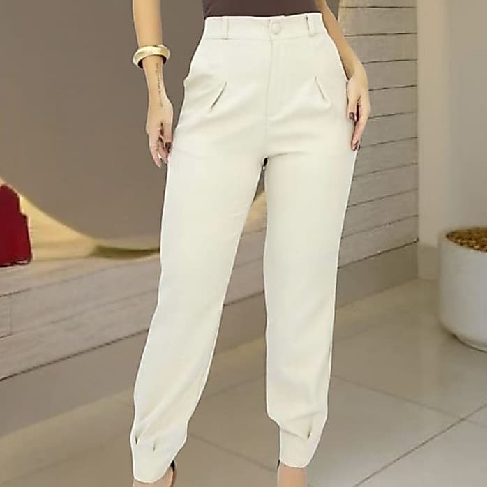 Calça de Alfaiataria Modelo Cenoura