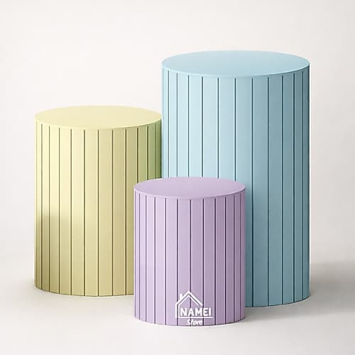 Kit Capa Trio P M G de Cilindro Veste Facil Várias Cores Decoração Kit Festa Decoração Com Elástico