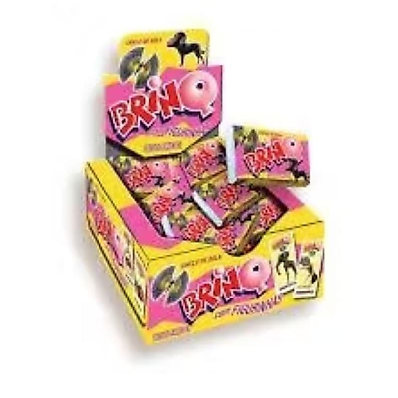 Chicle de bola Brinq 350g com 100unidades.tutti frutti.com tatuagem.festa
