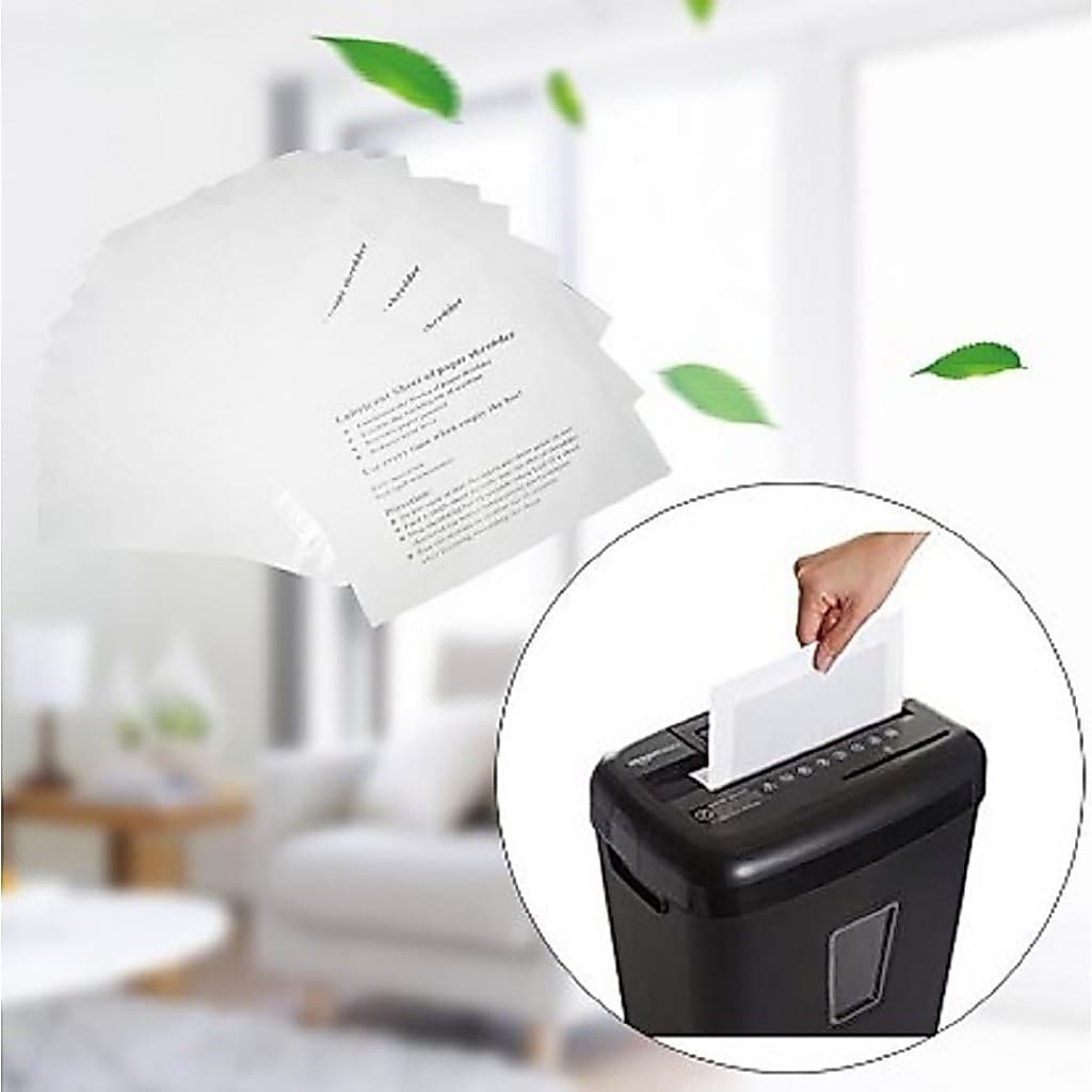 kit 3 Folhas De Papel Óleo Lubrificante para fragmentadora de papel