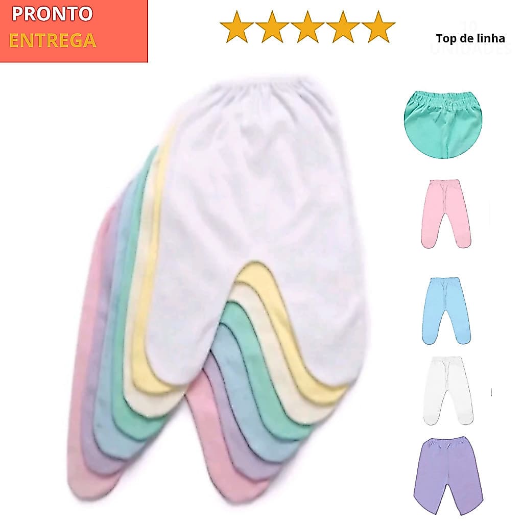 Mijão Com Pé para Bebê-Roupinha bebê-Malha100% Algodão
