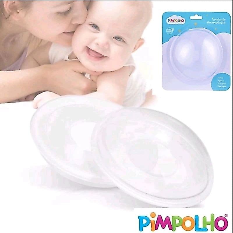 Par Concha protetora coletora de leite base silicone antivazamento Pimpolho
