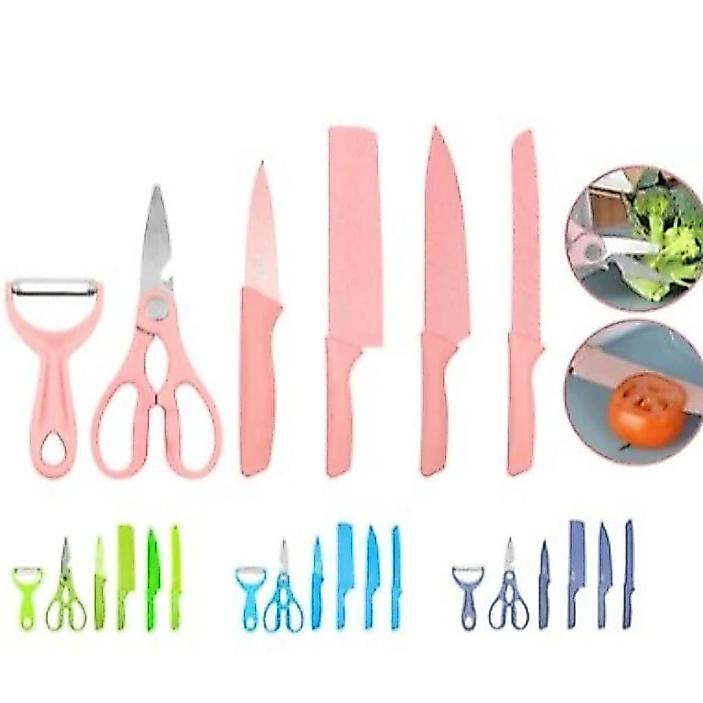 Kit Facas 6 Peças Afiadas Cozinha Profissional. NEW EL SHOP