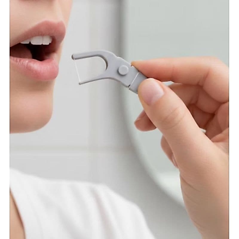 Suporte para fio dental reutilizável - 6 unidades para aparelho ortodontico