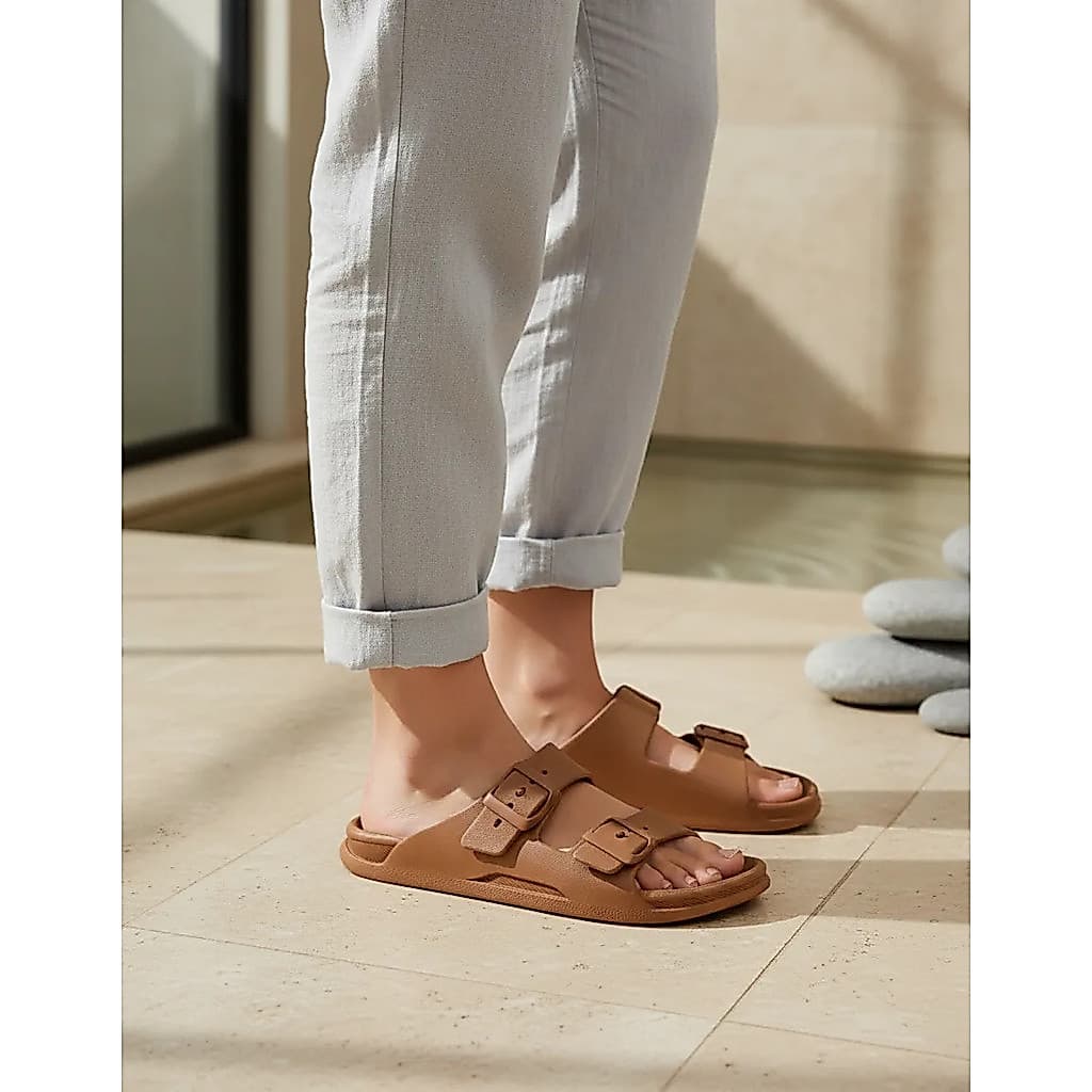 Chinelo Nuvem Birken Slin Sandália Slide Flexível Fivela Ajustável Unissex moda verão Masculino e Feminino