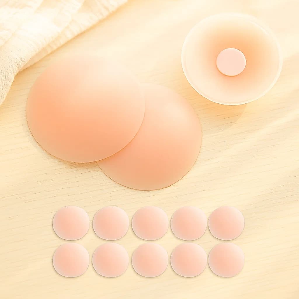 Kit 5 Pares Adesivo Seios Invisível Tapa Peito Silicone Único