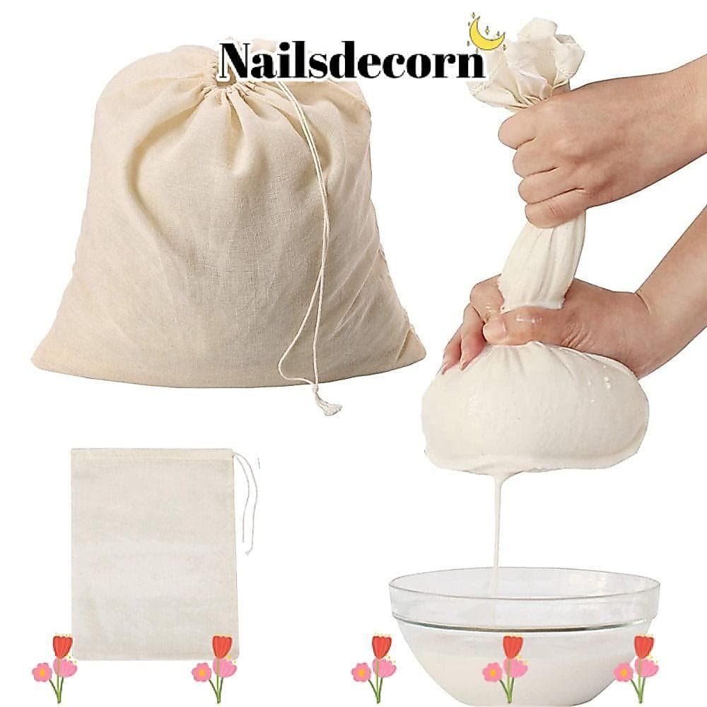 Pano De Queijo Para Unhas , Sacos De Fermentação Fria , Saco De Filtros De Filtro Gaze Reutilizáveis Leite De Nozes