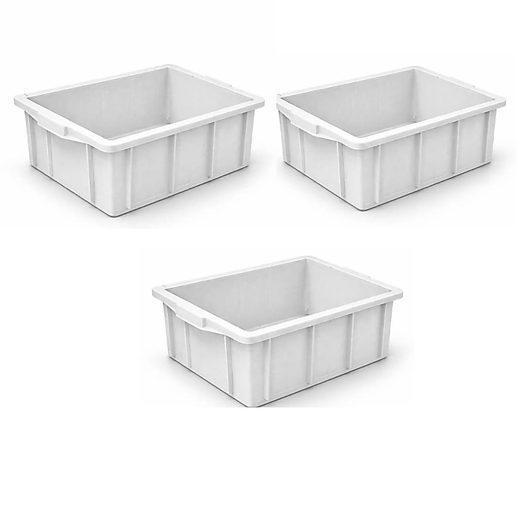 Caixa Organizadora para utensílios, ferramentas, brinquedos Bandejas Branca 15l