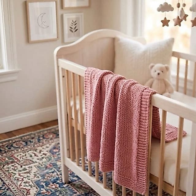 MANTA COBERTOR SAÍDA DE MATERNIDADE BEBE INFANTIL RECÉM NASCIDO TRICOT LOZANGO