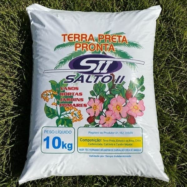 TERRA PRETA ADUBADA - Saco 5KG/10KG - RICA EM NUTRIENTES PARA CULTIVO
