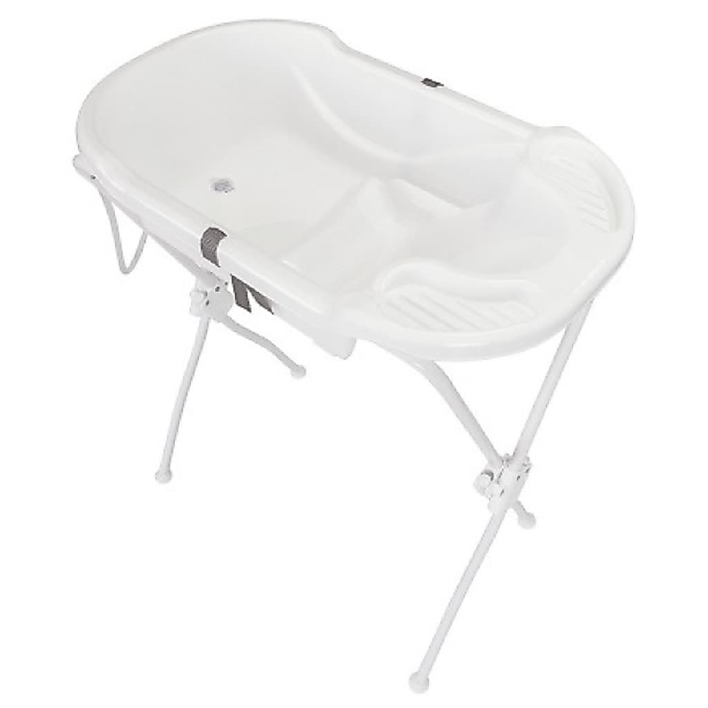 Banheira para Bebê Ergonômica Com Suporte Branco