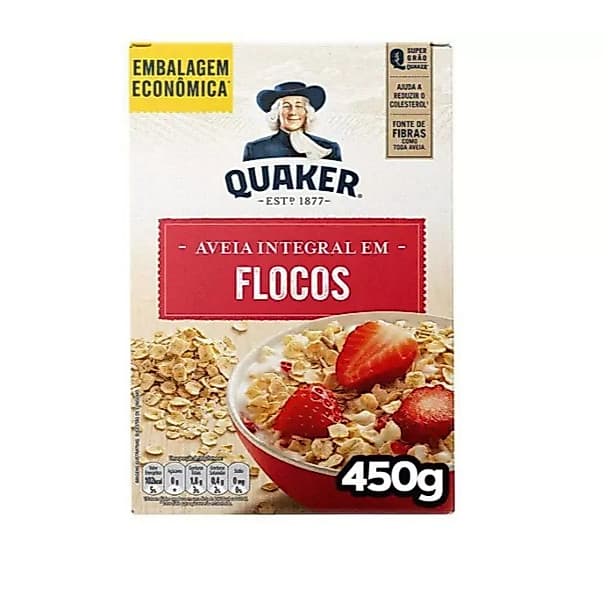 Aveia Flocos Regulares Quaker 450g