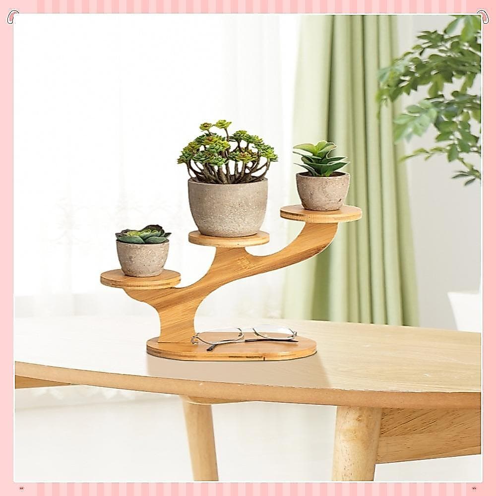 Suporte Para Plantas De Mesa , Flores Com Estrutura Em Forma De Árvore Colocação , 8.66 X 7.68 Pol .