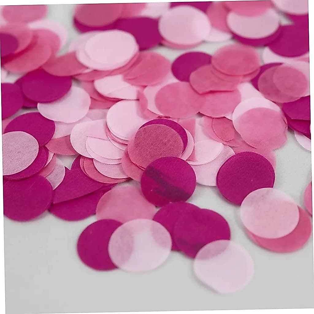Rosa - Confete Chá Revelação Gênero 10g Papel Seda Festa Bebê Surpresa Decoração Balão